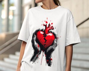 Broken Heart - Oversized Fit T-Shirt