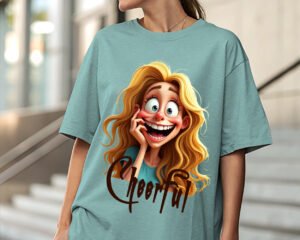Cheerful - Oversized Fit T-Shirt