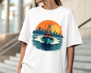 Ocean Waves - Oversized Fit T-Shirt