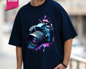 Camera (3D)  - Oversized Fit T-Shirt