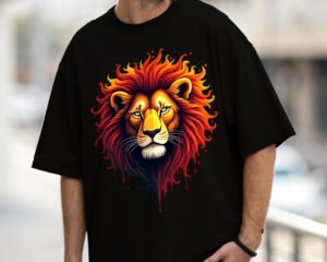 Lion Art - Oversized Fit T-Shirt (Special Order)