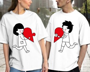 Love With Heart - Oversized Fit T-Shirt