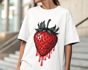 Strawberry - Oversized Fit T-Shirt