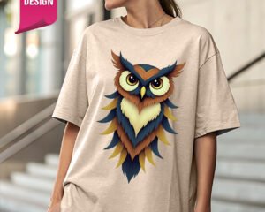 Symphony of Feathers (3D) - Oversized Fit T-Shirt